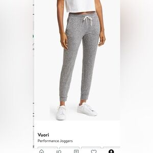 Vuori Performance Joggers Heather Gray